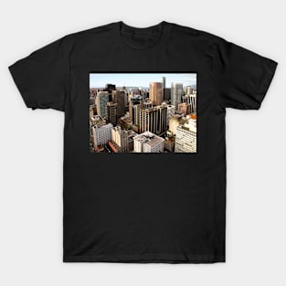 Downtown Skyscrapers from Harbour Tower, Vancouver City, Canada T-Shirt